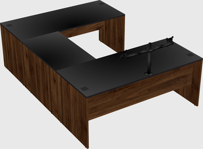 U-shaped desk