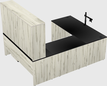 U-shaped desk