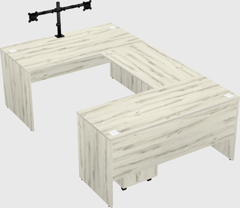 U-shaped desk