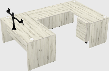 U-shaped desk