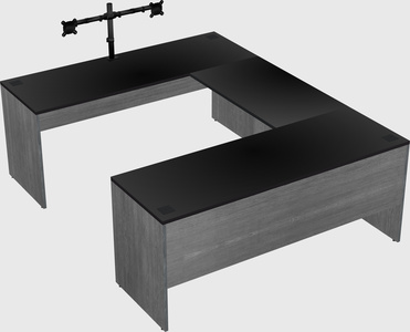 U-shaped desk