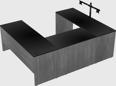 U-shaped desk