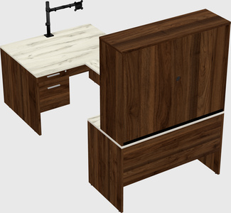 U-shaped desk