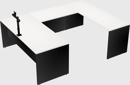 U-shaped desk
