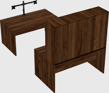 U-shaped desk