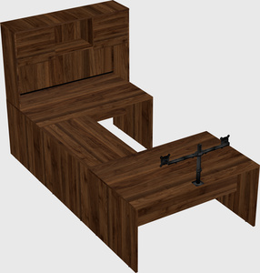 U-shaped desk