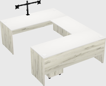 U-shaped desk
