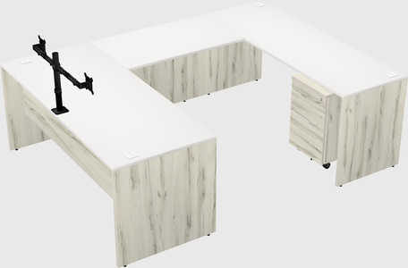 U-shaped desk