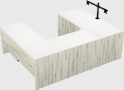 U-shaped desk