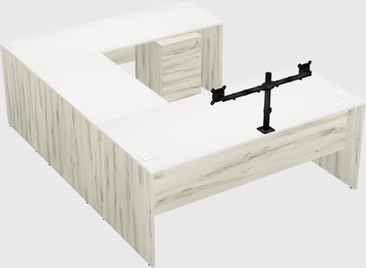 U-shaped desk