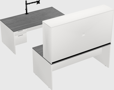 U-shaped desk