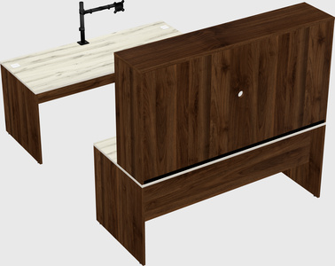 U-shaped desk