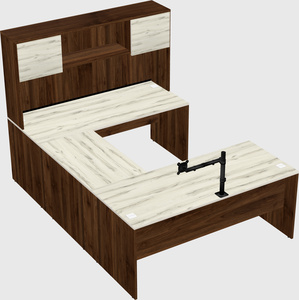 U-shaped desk