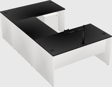 U-shaped desk