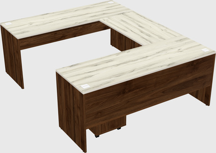 U-shaped desk