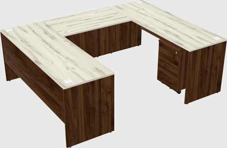 U-shaped desk