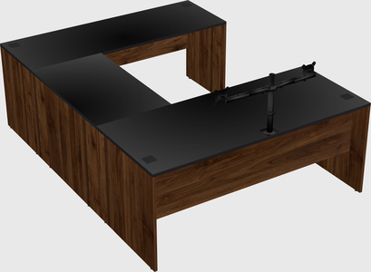 U-shaped desk