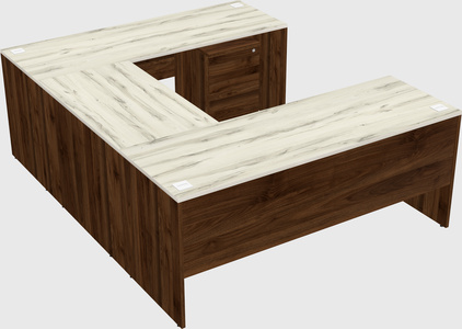 U-shaped desk