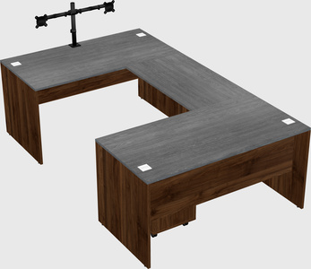 U-shaped desk