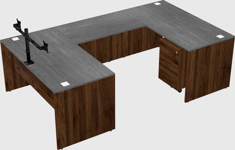 U-shaped desk
