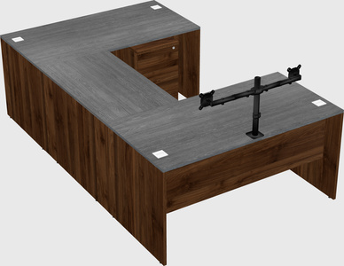 U-shaped desk
