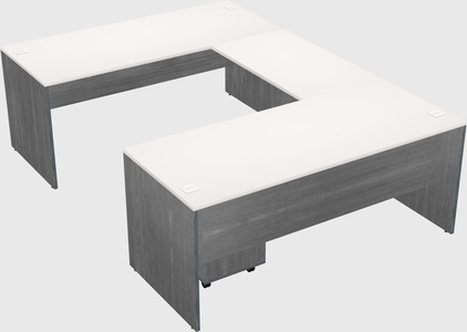 U-shaped desk