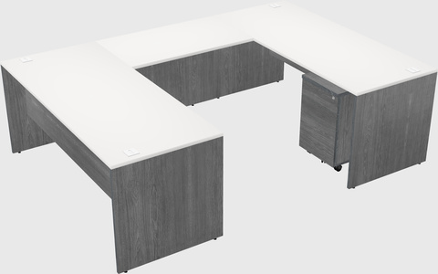 U-shaped desk