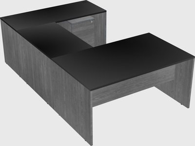 U-shaped desk