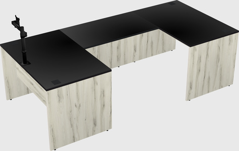 U-shaped desk
