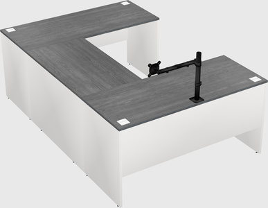 U-shaped desk
