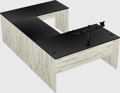 U-shaped desk