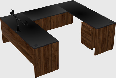 U-shaped desk
