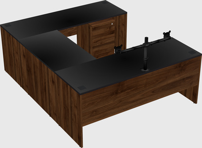 U-shaped desk