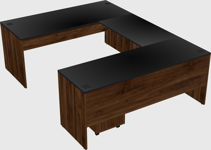 U-shaped desk