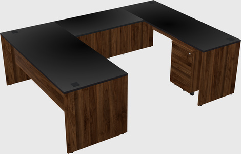 U-shaped desk