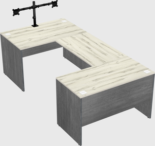 U-shaped desk