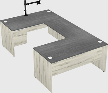 U-shaped desk