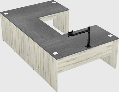 U-shaped desk