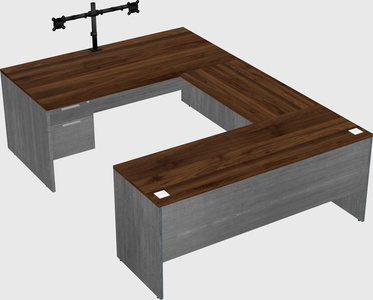 U-shaped desk