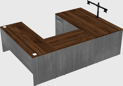 U-shaped desk