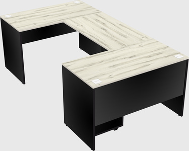 U-shaped desk