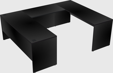U-shaped desk