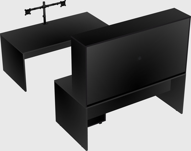 U-shaped desk
