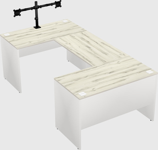 U-shaped desk