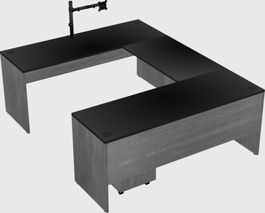 U-shaped desk