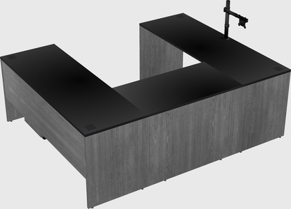U-shaped desk