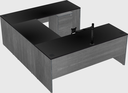 U-shaped desk