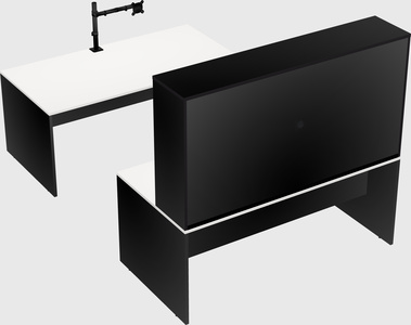 U-shaped desk