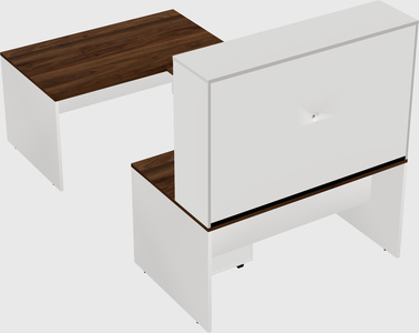 U-shaped desk