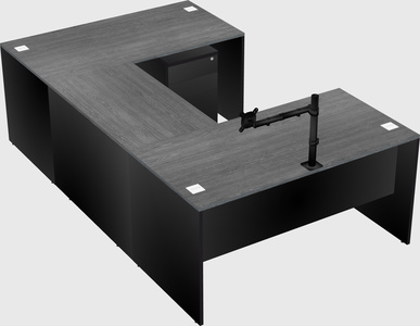 U-shaped desk